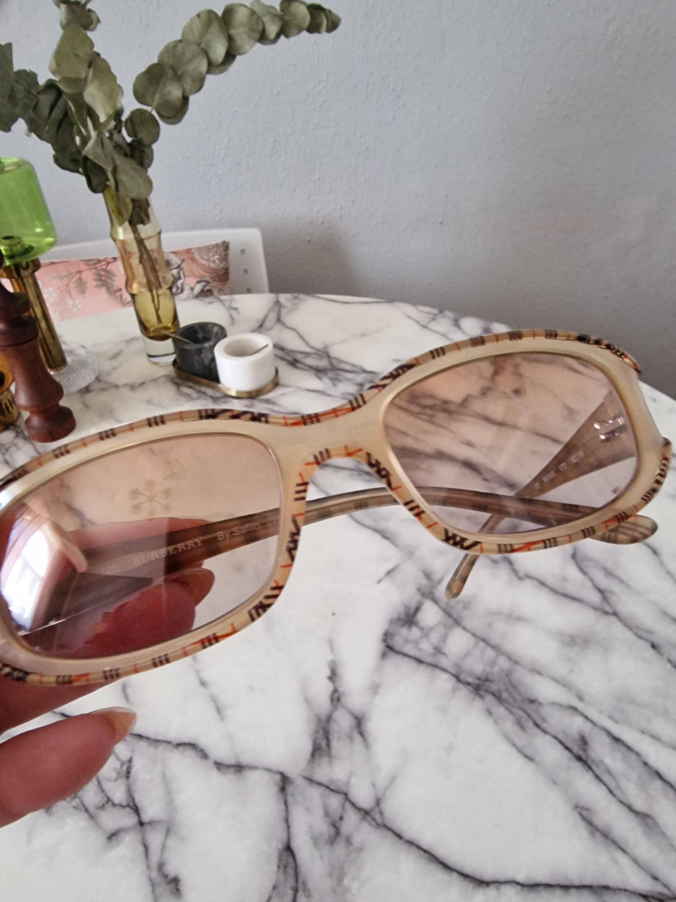Vintage Burberry Novacheck Print Sunglasses Original Burberry Nova Check Sunglasses, With Original  main image 2