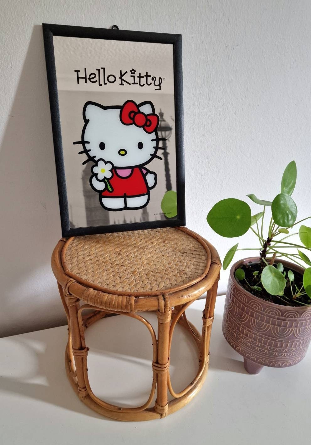 Hello Kitty - Rotes Herz - Bedruckter Spiegel - 20x30