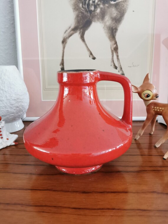 JOPEKOのFat Lava花瓶、刻印47/15、美しい陶器のピッチャー、豊かな