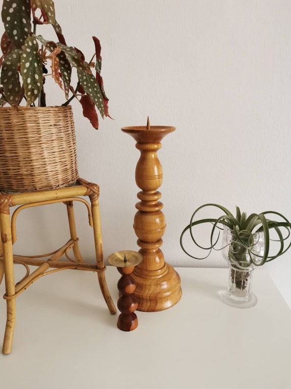 最終価格！！デンマーク チーク ヴィンテージ燭台2本 最終価格！！デンマーク チーク ヴィンテージ燭台2本 【ビンテージ