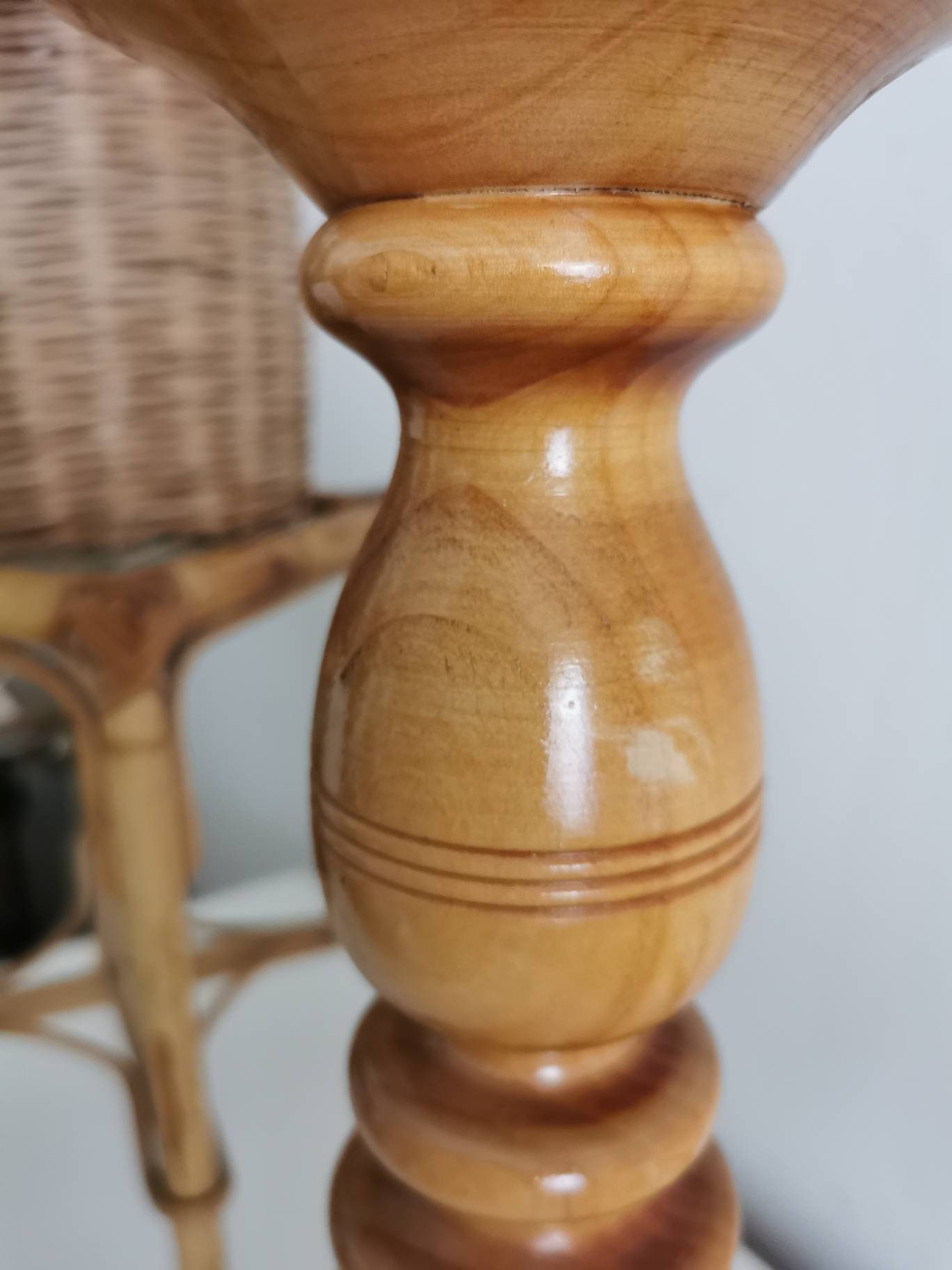 木目美しい趣ある燭台 約74cm 2台 天然木 antiques 木目美しい趣ある