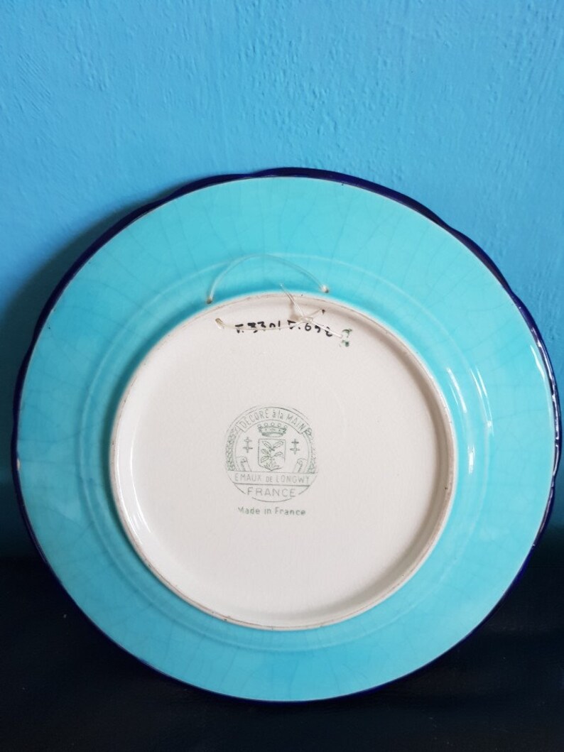 Sensational plate by Emaux de Longwy
