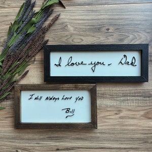 3D Handwriting Sign, Custom Handwritten Wooden Sign, Signature, Memorial Keepsake, Family Keepsake, Handwriting, Handwritten, Custom Made