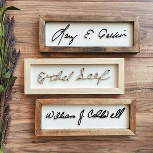 3D Handwriting Sign, Custom Handwritten Wooden Sign, Signature, Memorial Keepsake, Family Keepsake, Handwriting, Handwritten, Custom Made