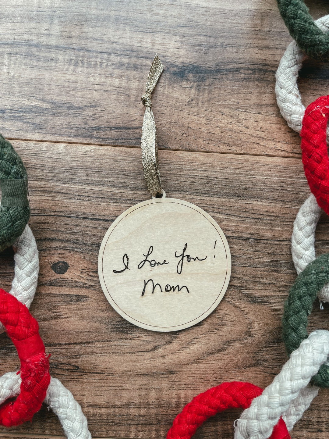 Handwritten Christmas Ornament, Handwritten Ornament, in Memory