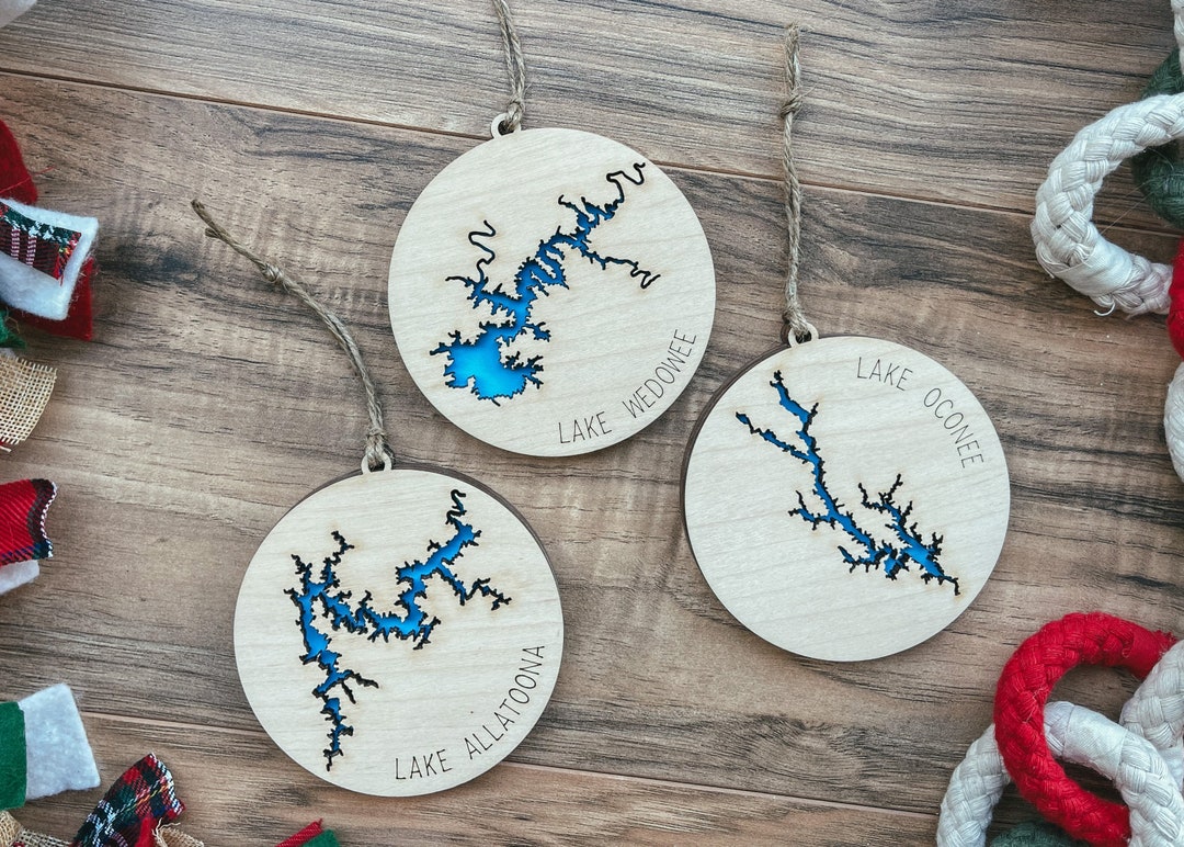 Lake Christmas Ornament, Lake Life Christmas Ornament, Lake Life, Lake
