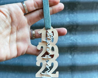 Custom Date Family Keepsake Ornament, Personalized Date, Family Keepsake, Wedding Anniversary, Baby's First Christmas Ornament
