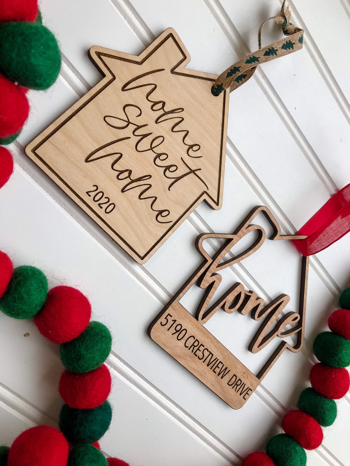 Home Ornament Home Christmas Ornament Home Sweet Home Etsy