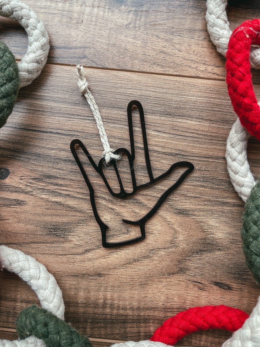 I Love You Ornament Sign Language Ornament ASL Ornament Etsy