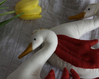 Fabric swan