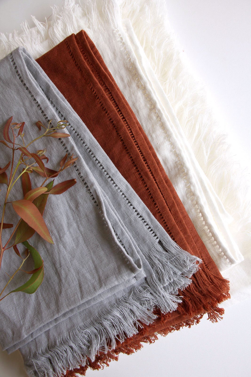 Linen summer blanket