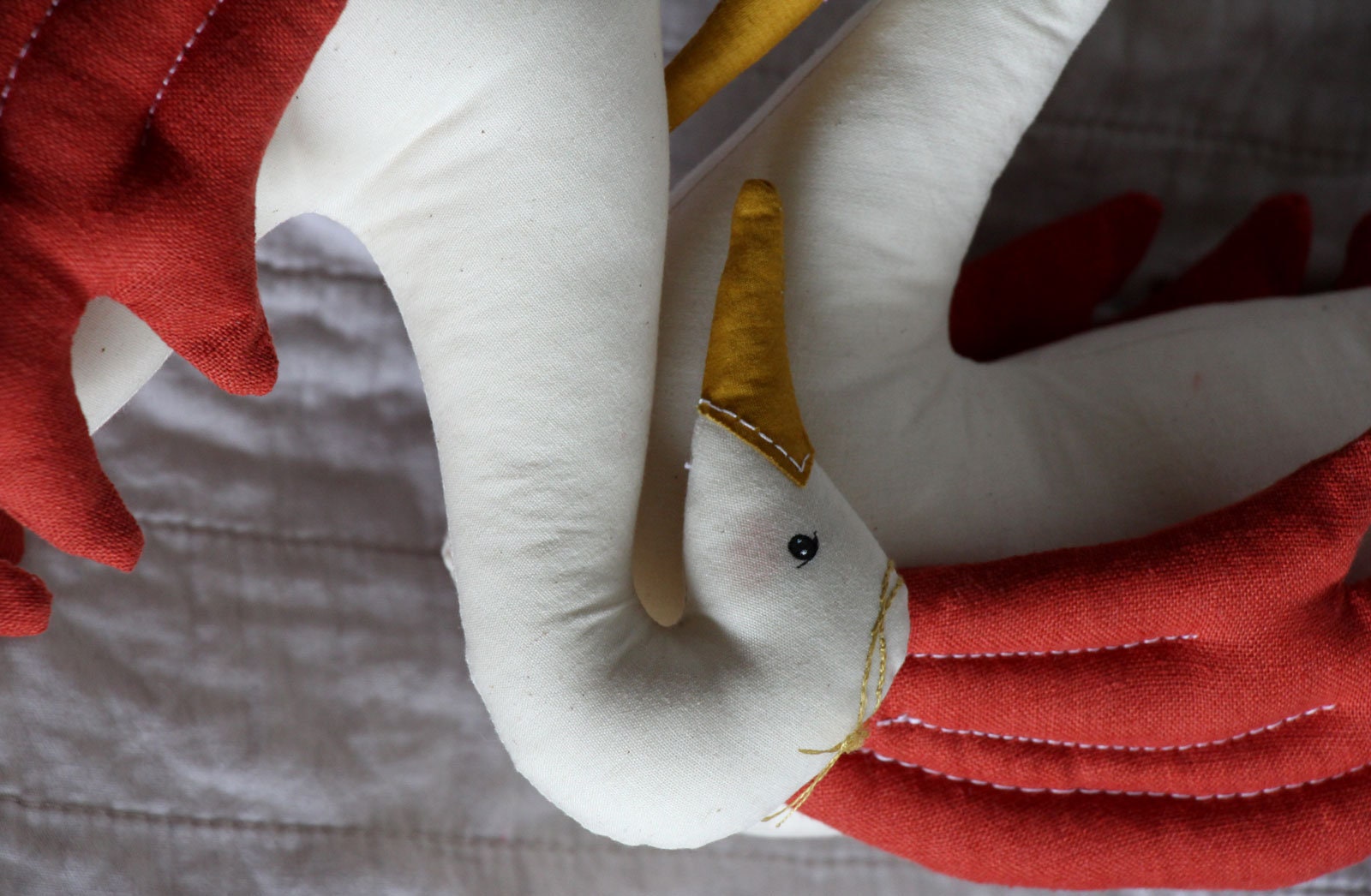 Fabric swan