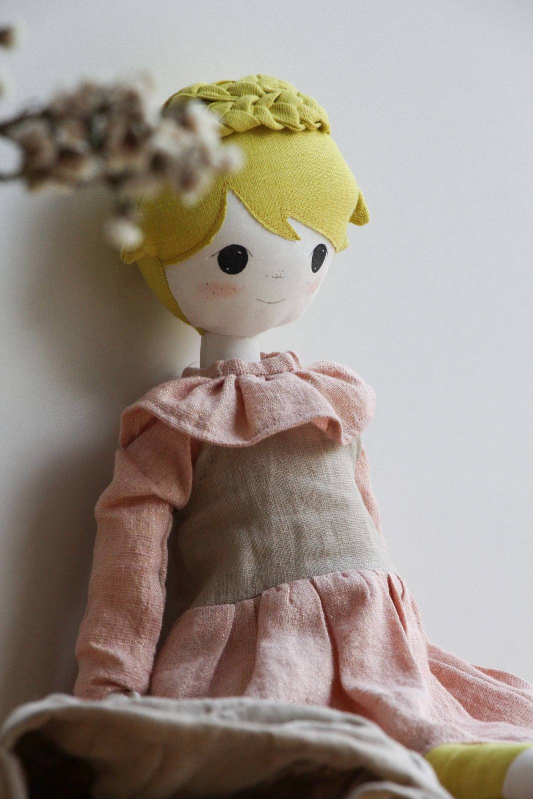 Handmade Fabric Doll