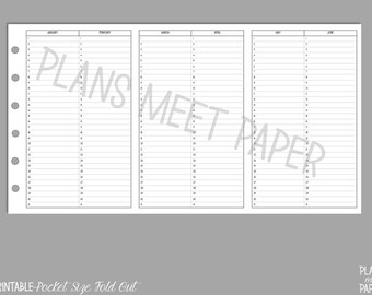12 month planner etsy