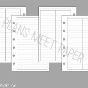 PRINTABLE Pocket Size Planner Basics Insert Pack | Clean ...