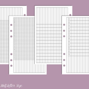 PRINTABLE Half Letter Size Planner Basics Insert Pack Clean ...