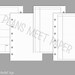 PRINTABLE Pocket Size Planner Basics Insert Pack Clean, Multifunctional ...