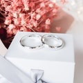 Promise Ring 3mm Sterling Silver Band, Stackable Customized Name Ring, Engraved Rings for Women, Friendship Ring, Valentine's Day Gift product logo