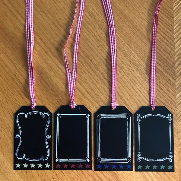 American Backroads Chalkboard Metal Gift Tags By Valerie McKeehan - Set of 4