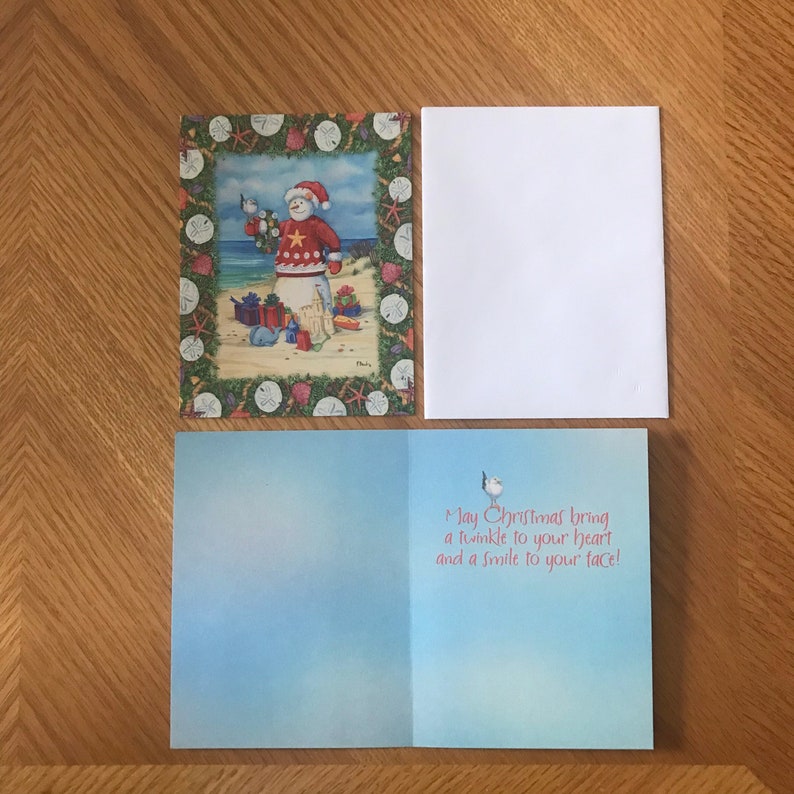 Leanin' Tree Coastal Christmas Boxed Cards Etsy