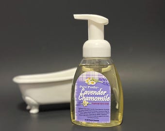 Foaming Liquid Hand Soap, Lovely Lavender 10.00 Fluid Ounces, Vegan Lightly Scented, Lathers up nicely, Handmade Cruelty Free…
