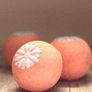 Natural Orange Bath Bomb, Vegan Organic Handmade Cruelty Free, Great Spa Gift