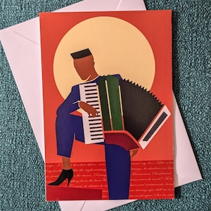 Libertango: Miss Grace Jones Black Excellence, stella della musica, biglietto d'auguri contemporaneo vuoto per gli amanti della musica