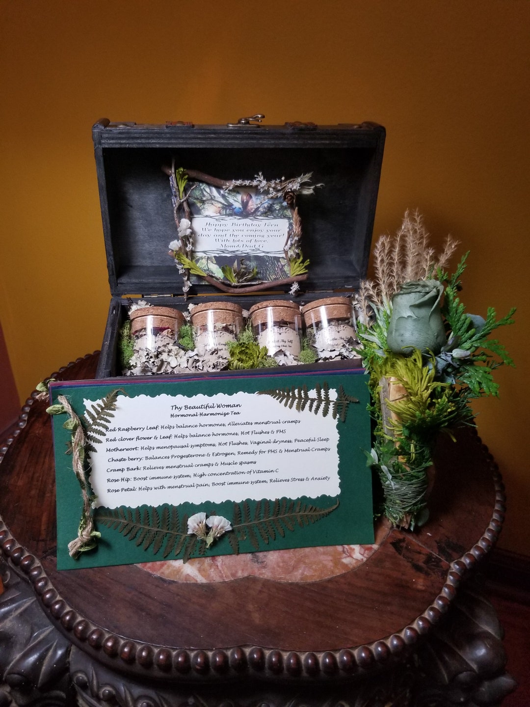 Boxed Tea Set With Herbal and Spiced Teas, Tea Lover,gift Set,tea - Etsy