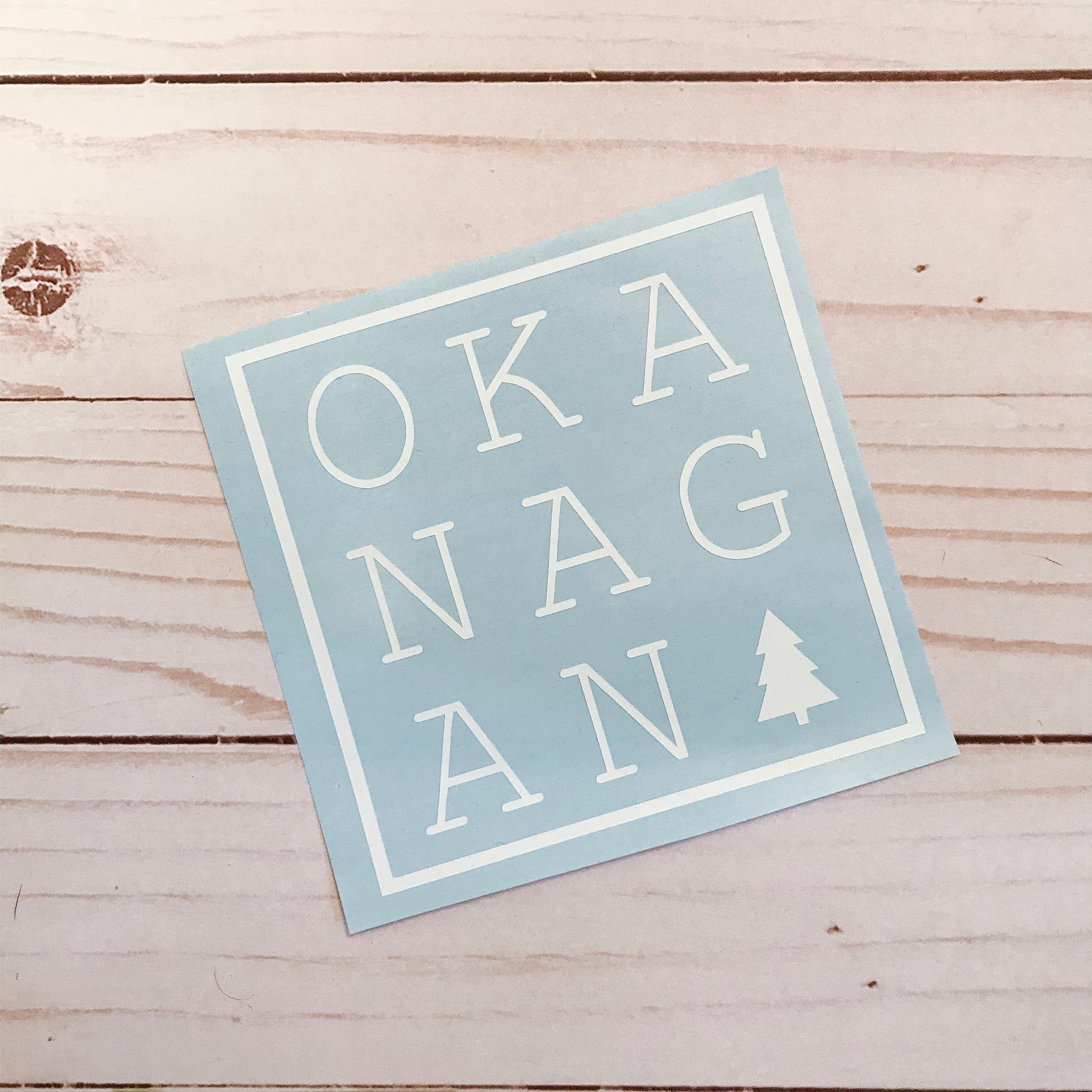 Okanagan Vinyl Decal Car Decal Permanent Sticker Laptop Etsy