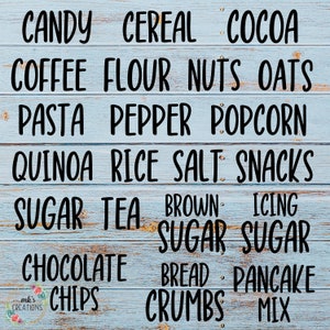 Pantry Labels | Kitchen Labels | Organization | Pantry Stickers | Digital Download