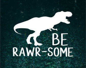 Dinosaur Vinyl Decal | Car Decal | Permanent Sticker | Laptop Sticker