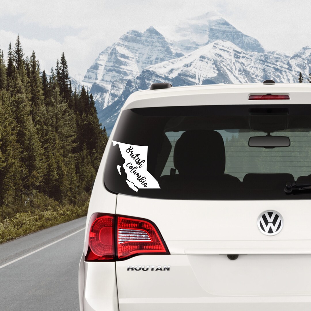 British Columbia Vinyl Decal BC Vinyl Decal Kelowna Vinyl Etsy
