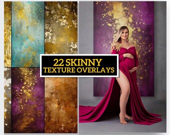 Digital Backdrops Overlays for Photography | Photoshop Overlays For Wedding | Skinny Fine Art Textured Maternity Backdrops