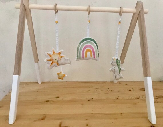 etsy wooden baby gym