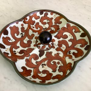 Vintage GOUDA ROYAL Z HOLLAND Bowl - 4 Compartments - 2613 Sary