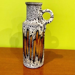 Mid Century SCHEURICH LAVA GLAZE Gråbrun kannavas 401-28