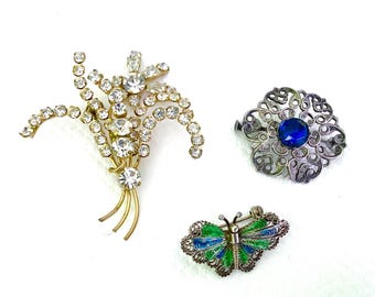 50年代チェコ製オーロラボレアリス、ラインストーンバックル ヴィンテージ ミッドセンチュリー ラインストーン オーロラ ボレアリス