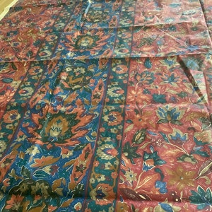 Vintage SHERIDAN BUKHARA FABRIC - Pieza pequeña - 1,35 metros x 1,35 m