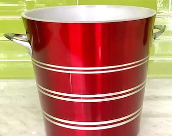 Cubitera retro de mediados de siglo, anodizada en rojo - Nova Australia