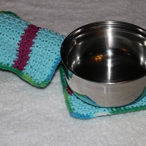 Potholders handmade cotton double thick