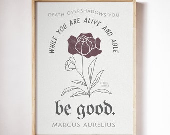 Marcus Aurelius Quote Print | Stoicism Art | Gallery Wall Set