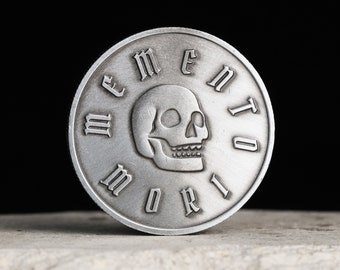 Stoic Challenge Coin Memento Mori