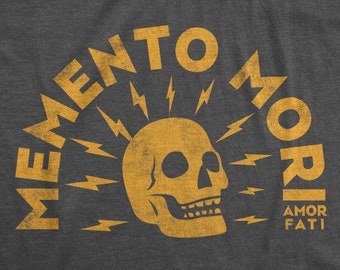 Memento Mori | Gold Skull Graphic | Unisex T-shirt