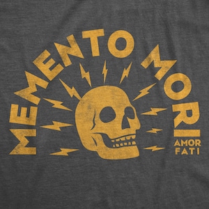 Memento Mori | Gold Skull Graphic | Unisex T-shirt