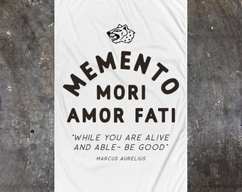 Memento Mori Amor Fati Flag