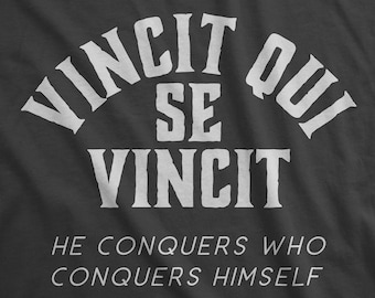 Vincit Qui Se Vincit He Conquers Who Conquers Himself Stoic Muse Unisex T-Shirt