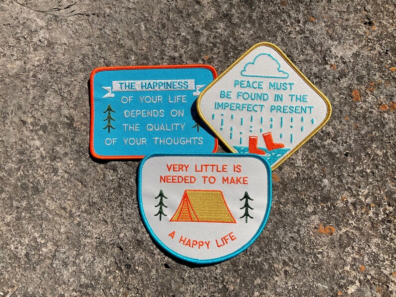 Marcus Aurelius Meditations Stoicism Quote Iron On Patch