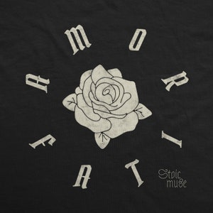 Amor Fati Rose Graphic Unisex T-Shirt