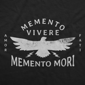 Memento Mori Amor Fati Memento Vivere Falcon Graphic Unisex T-Shirt