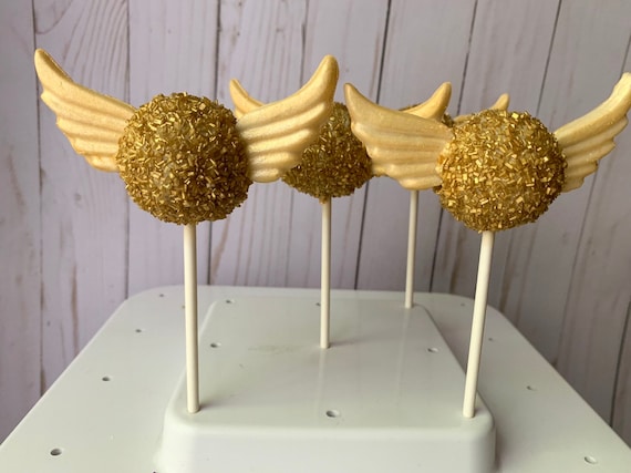 Golden Snitch Harry Potter Themed Cake Pops 